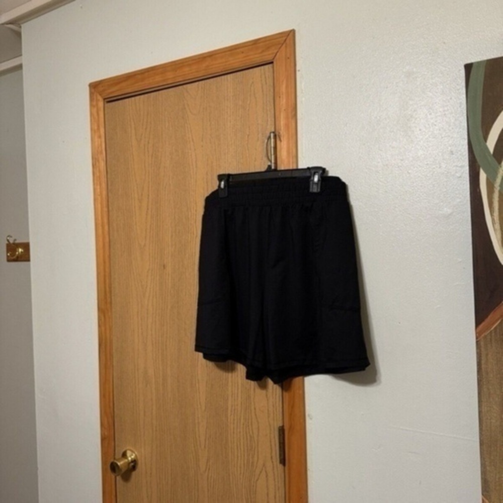 All in Motion NWT Size 2X Solid Black Knit Shorts